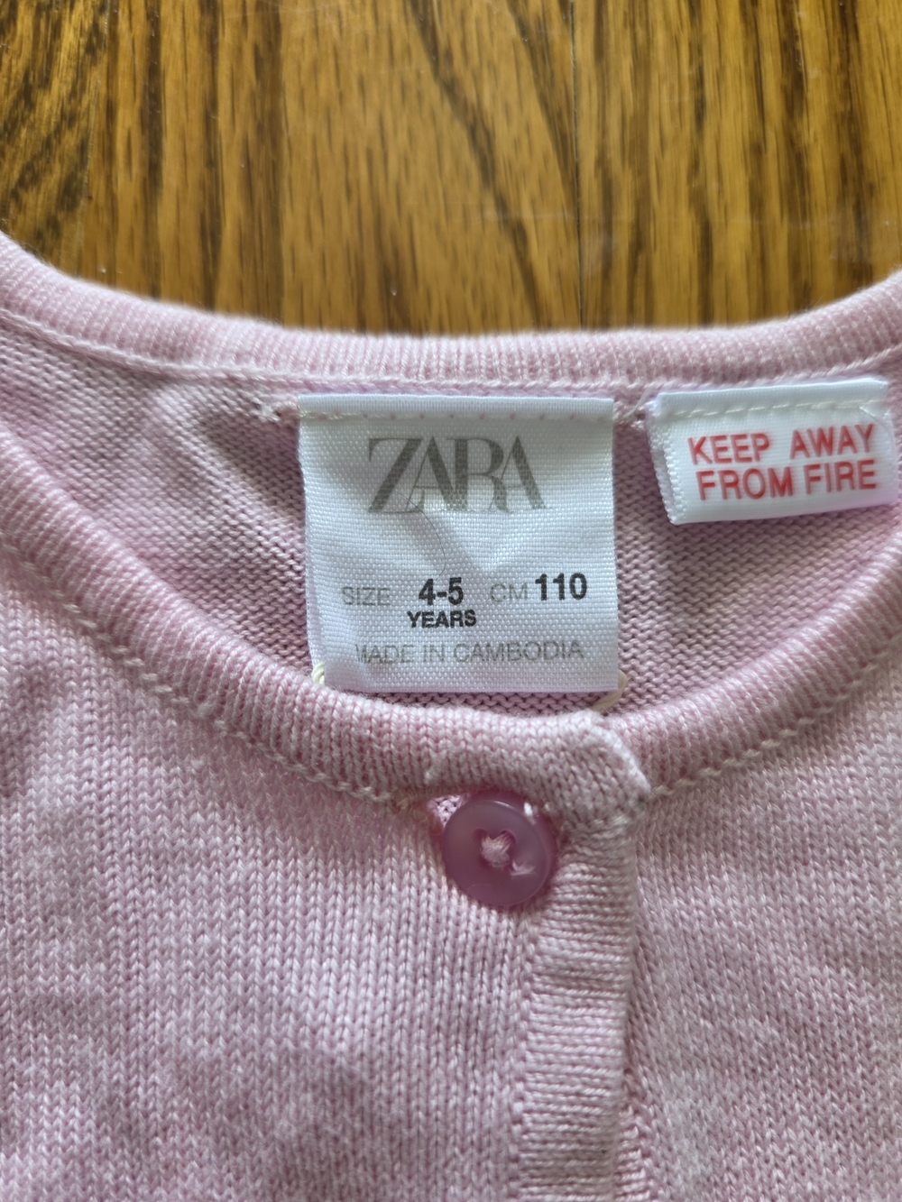 Zara Pink Ruffle-Edge Button Cardigan - Picture 4 of 5